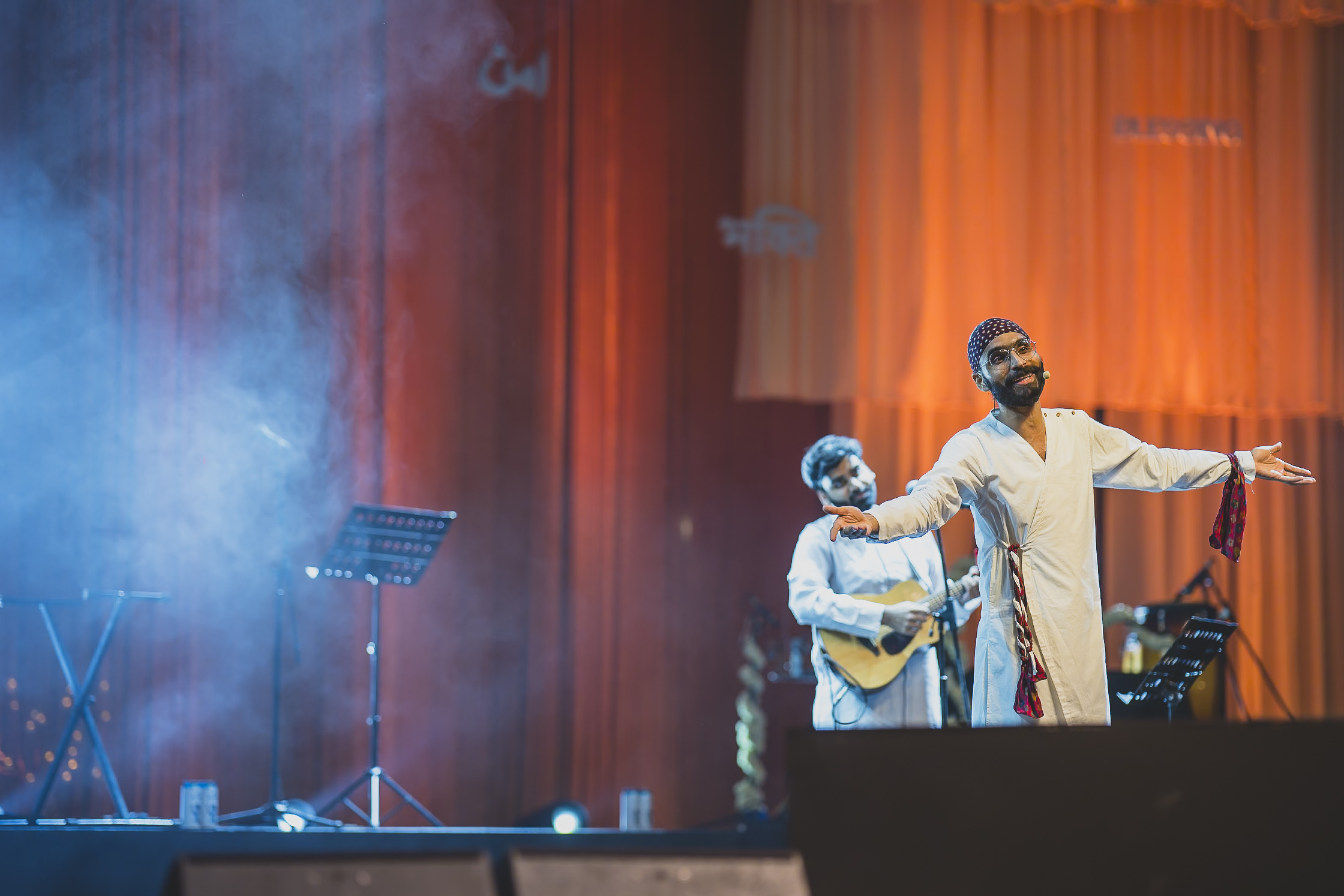 A Sufi musician performing